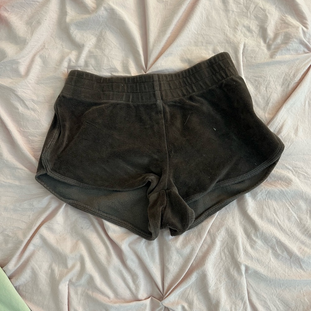 Brown Velour Shorts